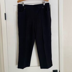 Alfred Dunner Petite Black Trousers